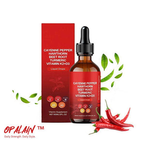 Vascu Glow – Cayenne Pepper Wellness Drops | 10-in-1 Herbal & Vitamin Liquid Blend