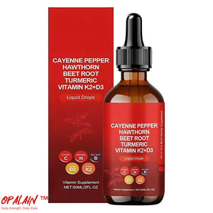 Vascu Glow – Cayenne Pepper Wellness Drops | 10-in-1 Herbal & Vitamin Liquid Blend