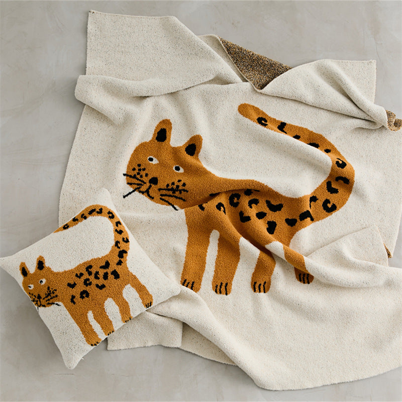 Wicked Leopard Blanket & Cushion Cover - OPALAIN