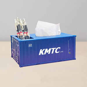 Container Tissue Box with Pen Holder - OPALAIN