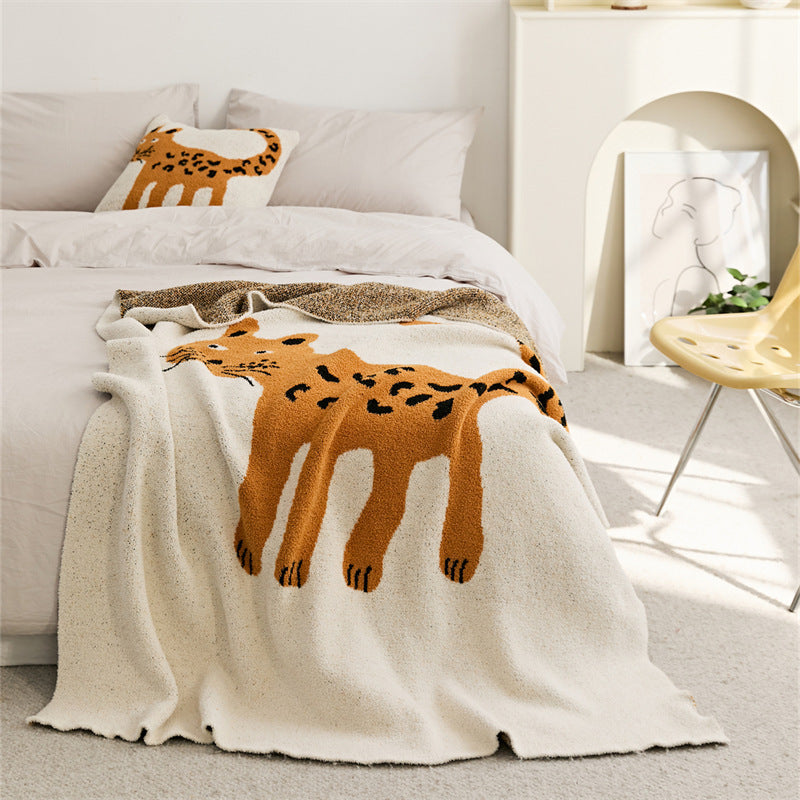Wicked Leopard Blanket & Cushion Cover - OPALAIN
